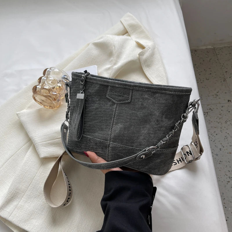 Denim Crossbody Bag for Women Shoulder Handbag Totes