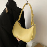 Half-moon Small Underarm Bags Mini Clutch Bag Ladies Handbag