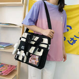 Women Shoulder Bags College Style Wild Student Cartoon