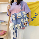 Women Shoulder Bags College Style Wild Student Cartoon