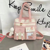 Women Shoulder Bags College Style Wild Student Cartoon