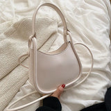Stylish PU Leather Underarm Tote Bag