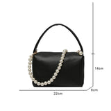 Stylish Zipper Shoulder Bag Soft PU Leather Messenger Bag