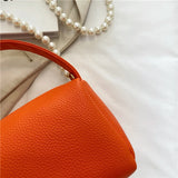 Stylish Zipper Shoulder Bag Soft PU Leather Messenger Bag