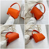 Stylish Zipper Shoulder Bag Soft PU Leather Messenger Bag