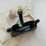 Women's PU Leather Underarm Bag Retro Travel Shoulder Bag