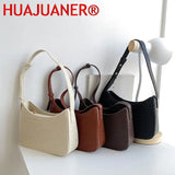 Women's Pu Leather Zipper Underarm Bag Handbag
