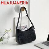 Women's Pu Leather Zipper Underarm Bag Handbag
