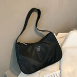 Women's Nylon Shoulder Bag Clutch Purse Solid Crossbody Handbags
