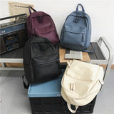 Women Backpack PU Leather Shoulder Bags Teenage Girl School Female Bag