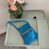 Canvas Mini Crossbody Bag Shoulder Phone Bag Solid Female Casual Little Handbag