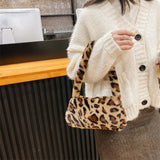 Furry Shoulder Bag Portable Underarm Messenger Handbag