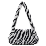 Furry Shoulder Bag Portable Underarm Messenger Handbag