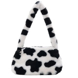 Furry Shoulder Bag Portable Underarm Messenger Handbag