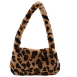 Furry Shoulder Bag Portable Underarm Messenger Handbag