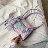 Gradient Shoulder Underarm Small Square Bag Women Handbags