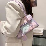 Gradient Shoulder Underarm Small Square Bag Women Handbags