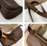 Square PU Leather Fanny Pack Bananka Waist Bag