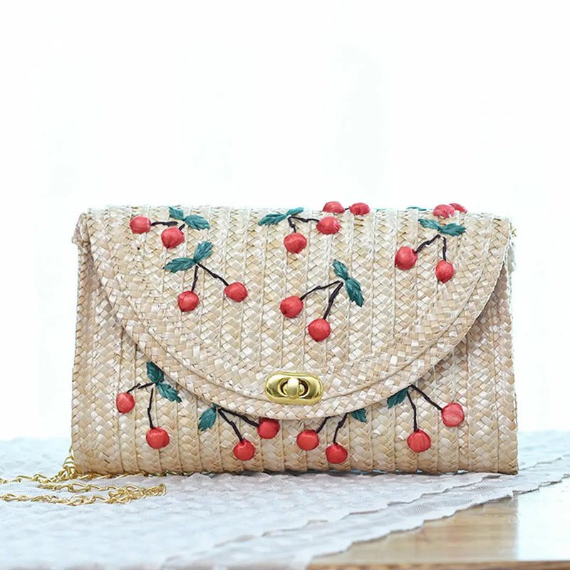 Straw Handbag Summer Beach Bag Crossbody Bags For Women