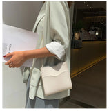 Vintage Crossbody Bucket Bag for Women