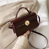 Burgundy Handbag Ladies Bag Female Fashion Accessories