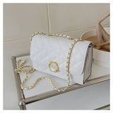 Summer Embroidered Chain Shoulder Bag