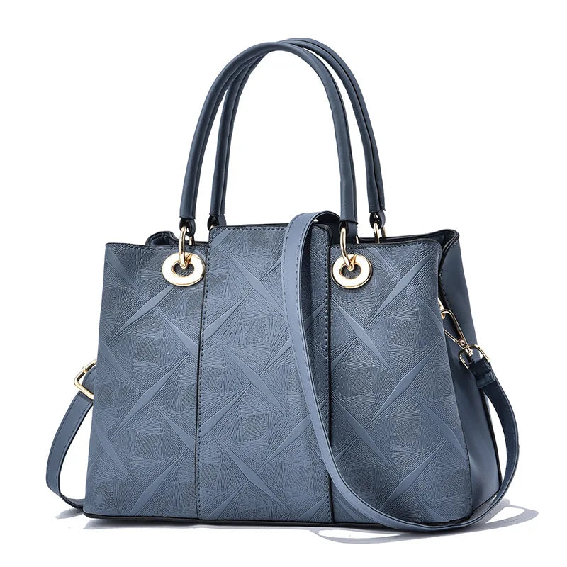 Embossed Women's Handbags Large Capacity Shoulder Messenger Bag