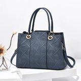 Embossed Women's Handbags Large Capacity Shoulder Messenger Bag