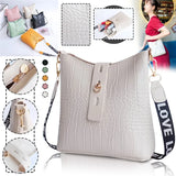 Crocodile PU Leather Crossbody Shoulder Bag for Women