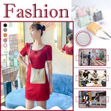 Stone Grain Small Square Bag Shoulder Messenger Bag Small And Mobile Phone Bag