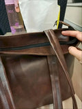 Women's Large Capacity Shoulder Bag Tote Handbag Solid Color