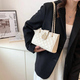 Fashion Lingge Single Shoulder Tote Bag