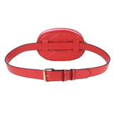 Quilted Waist Bag Vintage Shoulder Bag Leather Belt Bags