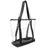 Clear Stadium Security Travel & Gym Zippered Tote Beach Bag PVC Construction