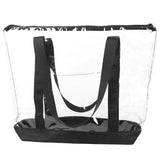 Clear Stadium Security Travel & Gym Zippered Tote Beach Bag PVC Construction