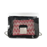 Women's Clear Transparent Chain Shoulder Bag Jelly Crossbody