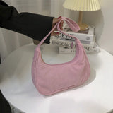 Corduroy Shoulder Bag Autumn Winter Style Casual Female Underarm Bag