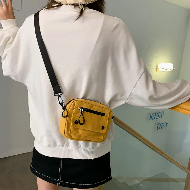 Canvas Tote Shoulder Bag Zipper Handbag Casual Bolsas Femininas