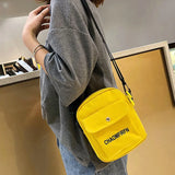 Canvas Crossbody Bags Zipper Handbags Shoulder Purse