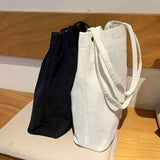 Corduroy Shoulder Bag Women Tote Casual Handbag Reusable Shopping Bags