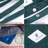 Corduroy Shoulder Bag Reusable Shopping Tote Foldable Handbag
