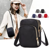 Women's Crossbody Shoulder Bag Zipper Mobile Phone Handbag Wrist Purse