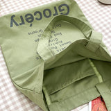 Women's Sweet Shoulder Bag Large-capacity Shopping Bag English Pattern