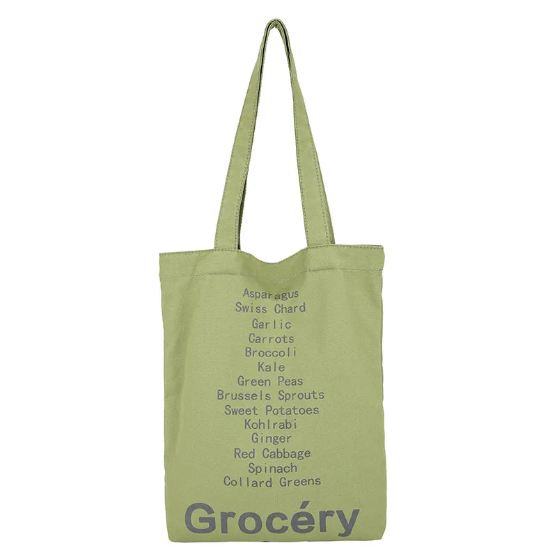 Women's Sweet Shoulder Bag Large-capacity Shopping Bag English Pattern