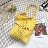 Women's Sweet Shoulder Bag Large-capacity Shopping Bag English Pattern