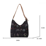 Versatile Canvas Fashion Shoulder Bag Large Capacity Shopping Bag