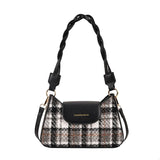 Plaid Shoulder Bag for Women All-match Handbags Totes