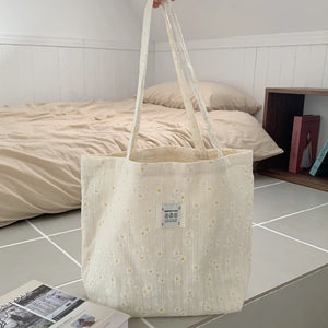 Retro Canvas Tote Shoulder Bag Large Capacity for Women