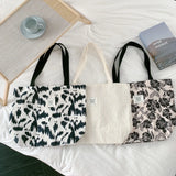 Retro Canvas Tote Shoulder Bag Large Capacity for Women