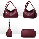 Women's Sheepskin Shoulder Messenger Bag